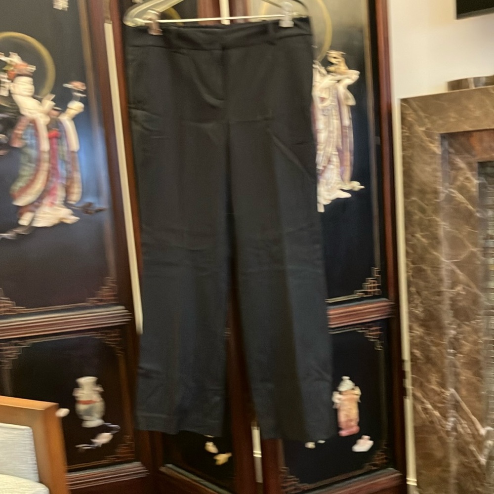 Talbots signature Black Straight Leg pinstripe Pants
